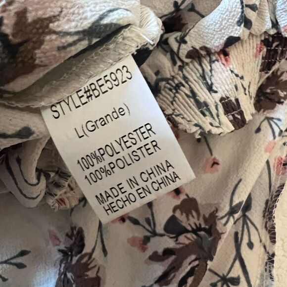 Floral top sizeL - Picture 8 of 13